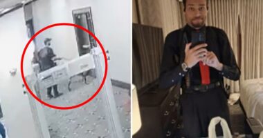 K-9 appears to sniff out White House Correspondents Dinner gunman Cole Allen â but gets pulled back