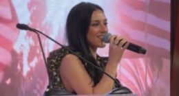 Kash Patel's girlfriend belts out the national anthem for boyfriend