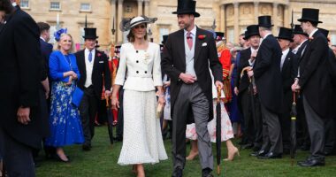 Kate and Wills host royal garden party on behalf of King Charles