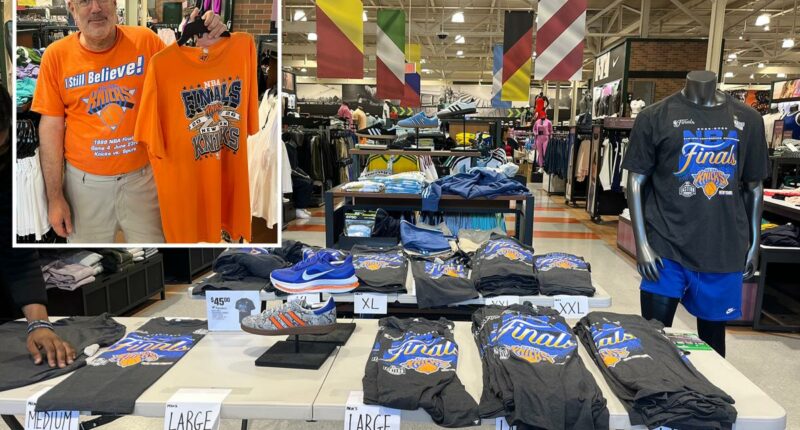 Knicks gear overshadows massive World Cup section at NYC sporting good store â with grown men 'crying' as swag runs outÂ 
