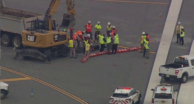 LaGuardia Airport runway shut down after sinkhole discovered during routine morning inspection