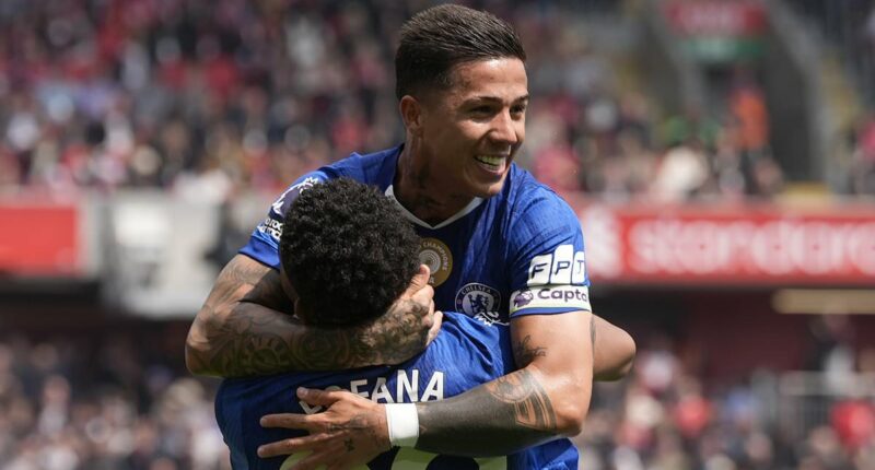 Liverpool 1-1 Chelsea: Blues stop the rot away at Anfield after six successive defeats thanks to Enzo Fernandez's free-kick - but gain little progress in race for Europe