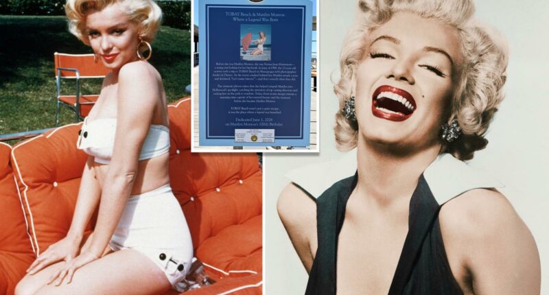 Long Island beach reveals Marilyn Monroe birthday tribute