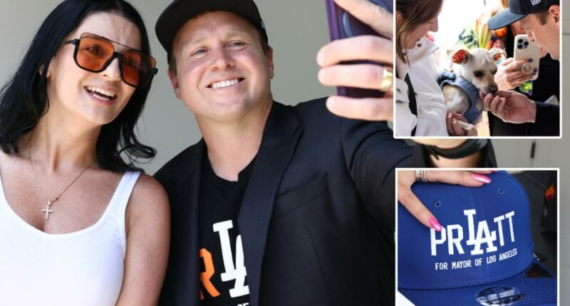 Los Angeles mayor race: voters raise crime fears at Spencer Pratt event in Nithya Ramanâs district