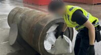 Major drugs haul found hidden inside machinery at Australian port
