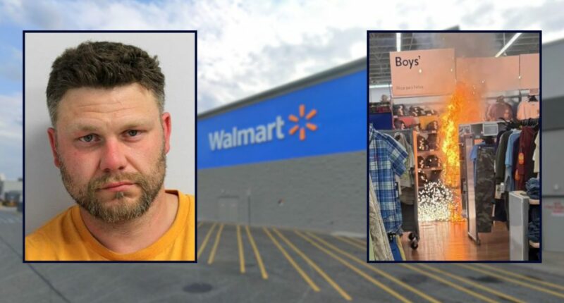 Man allegedly set fire at Walmart to distract from heist
