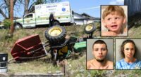 Man driving tractor with son, 3, traps boy underneath: Cops