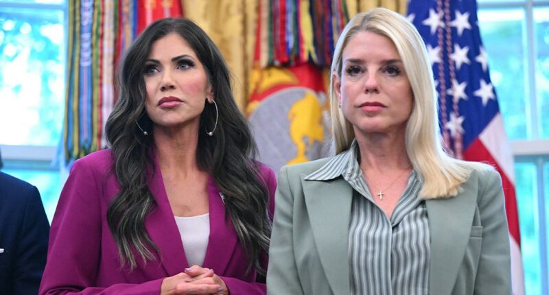 Man indicted for allegedly posting gruesome death threats against Kristi Noem, Pam Bondi on social media