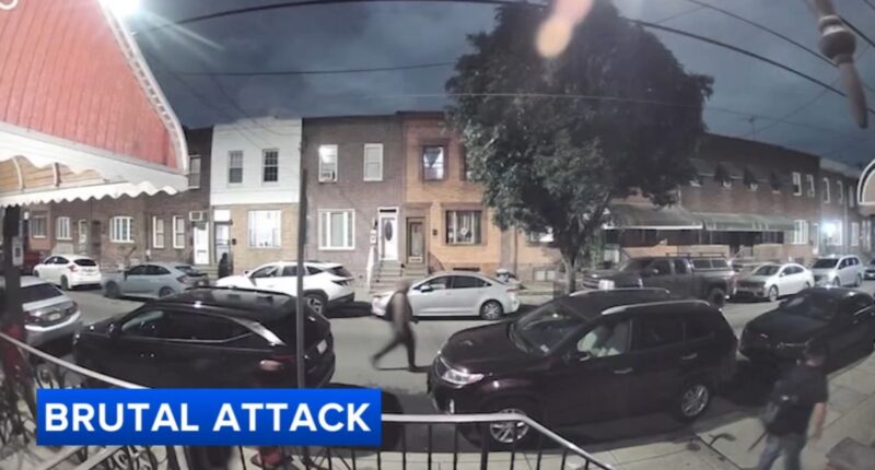 Man walking home from work brutally attacked, robbed in South Philadelphia attack caught on video