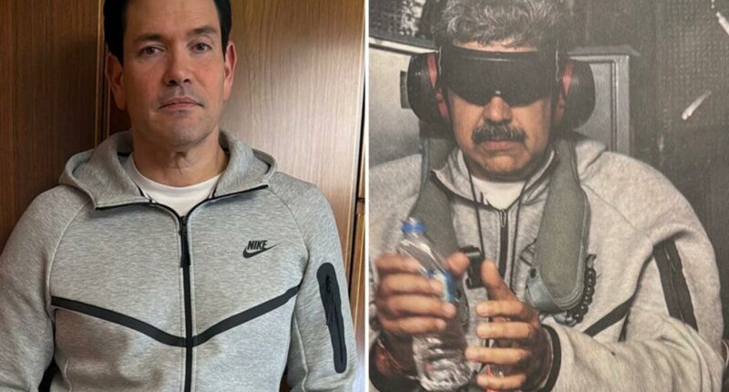 Marco Rubio dons Nike tracksuit worn by Maduro when Venezuelean dictator was captured