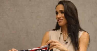 Meghan Markle jokes about vow renewal with Prince Harry wearing swimming briefs eight years after their royal wedding