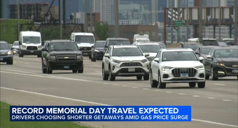 Memorial Day Weekend travelers to hit roads despite high gas prices in Chicago area