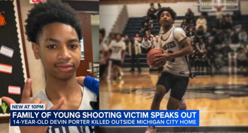 Michigan City, Indiana shooting: Devin Porter, 14, shot to death at home on West 11th Street, police say; family seeking justice