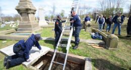 Missing man’s body found in abandoned cemetery crypt in case tied to biker gang