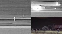 Moment Frontier Airlines plane strikes person on Denver runway seen in new video