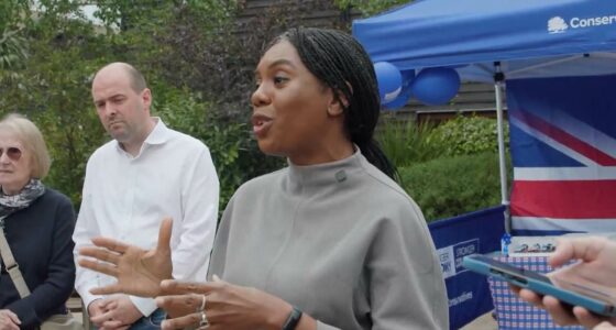 Moment Kemi Badenoch takes down heckler over rising antisemitism in UK