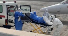 Moment critically ill Brit is evacuated from cruise ship