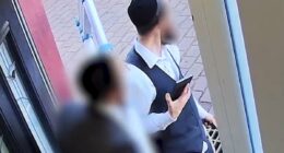 Moment two Jewish men are 'interrogated' over their views on Gaza