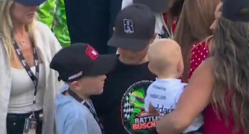 NASCAR star's son leaves fans in tears as he consoles Brexton Busch