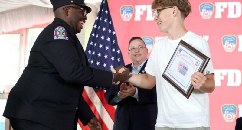NYC teen basketball player who collapsed from cardiac arrest during game reunited with FDNY heroes who saved him