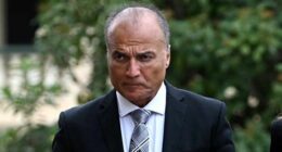 Dr Reza Adib arrive for the state funeral for former Governor-General and Labor leader Bill Hayden in Ipswich, west of Brisbane, November 3, 2023.