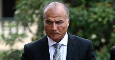 Dr Reza Adib arrive for the state funeral for former Governor-General and Labor leader Bill Hayden in Ipswich, west of Brisbane, November 3, 2023.