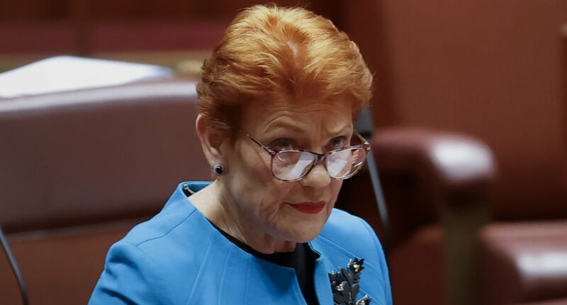 Pauline Hanson reveals her radical  vision for Australia in Budget reply - before her speech is cut short
