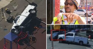 Philadelphia crossing guard eats ice cream during viral video