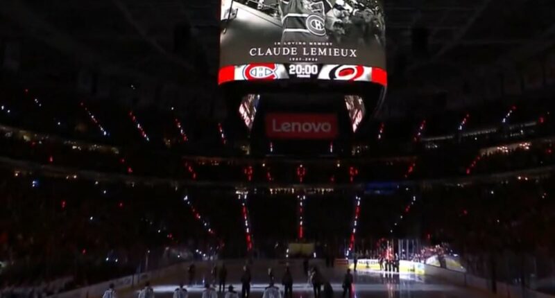 Poignant moment Hurricanes honor Claude Lemieux days after his death