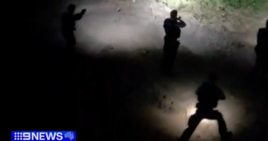 Police hunt man who fired shots after car chase through Sydney's west