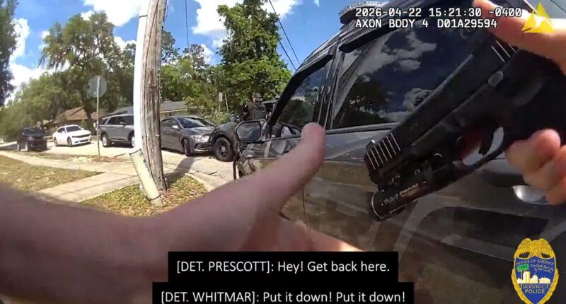 Police release body-worn camera video from shooting of Westside murder suspect
