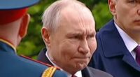 Putin is seen with swollen face during Victory Day parade