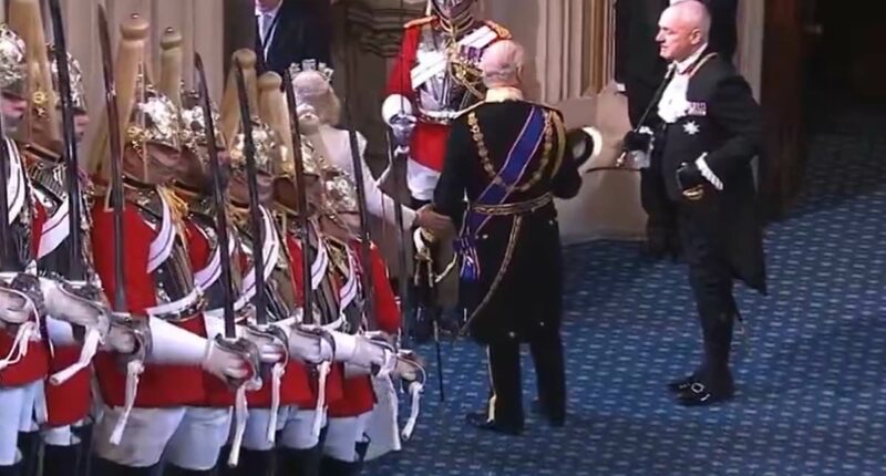 Queen Camilla delights royal fans with her subtle move to get King Charles to hurry along at the State Opening of Parliament