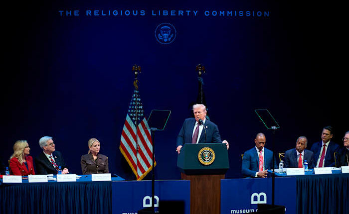 Rejecting church and state separation is on the wish list for Trump's religious liberty commission
