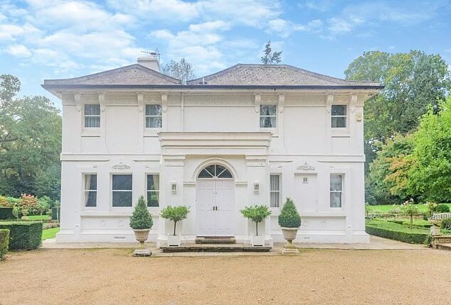 She's one of the favourites to become the new host of Strictly Come Dancing but Alex Jones already has a seismic job on her hands - renovating her country mansion (pictured)