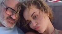 Rita Ora is showered with kisses by husband Taika Waititi