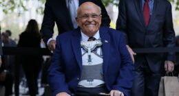 Rudy Giuliani 'alert and talking' as he fights back from grim diagnosis that left him hospitalized