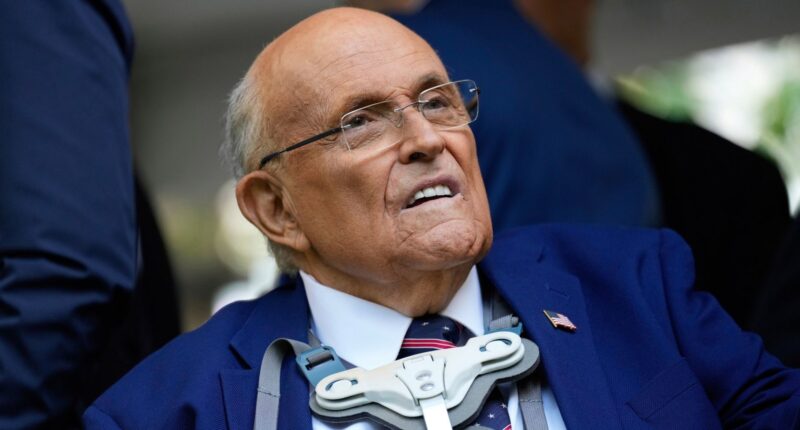 Rudy Giuliani returns to his talk show after viral pneumonia hospitalization
