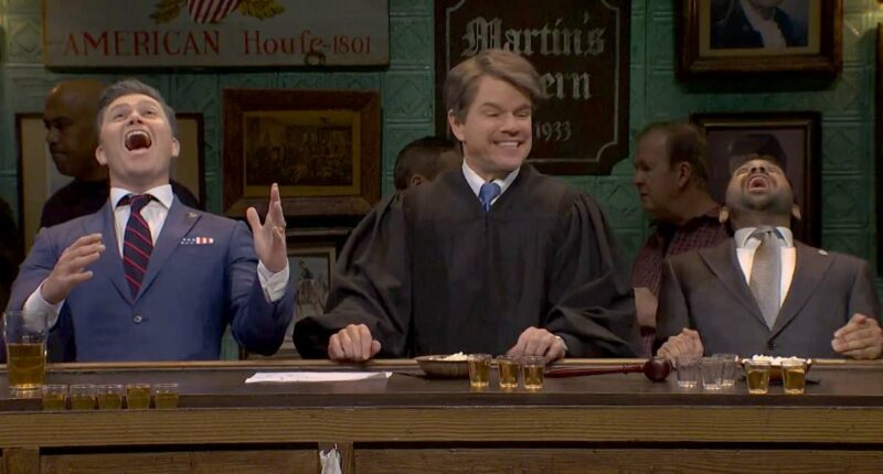 SNL make outrageous drinking jokes against MAGA trio