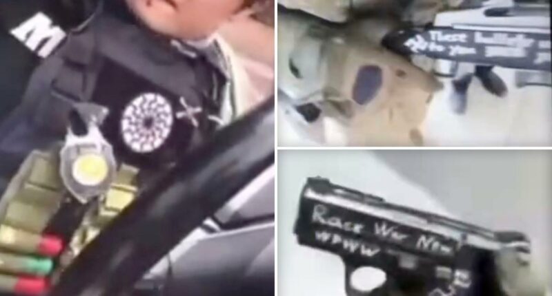 San Diego mosque shooter wore Nazi symbols, inscribed vile 3-word message on guns in alleged video