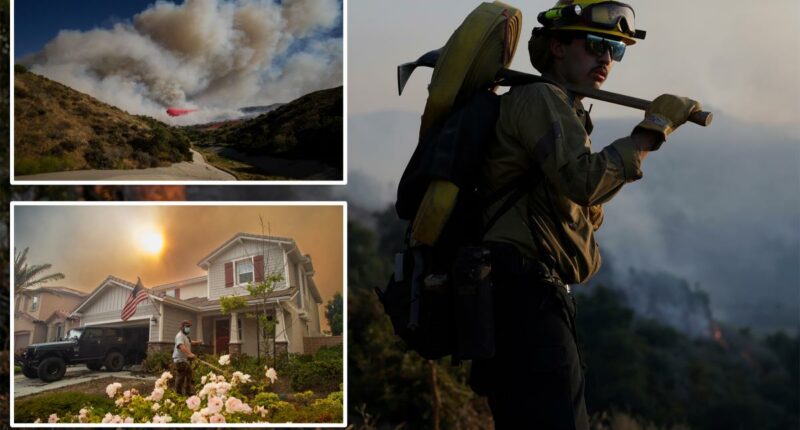 Sandy Fire evacuation warnings expand as fire pushes toward LA County