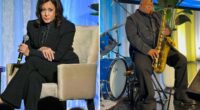 Saxophonist falls asleep onstage during Kamala Harris awards dinner anti-Trump rant