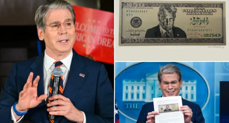 Scott Bessent says it's 'fitting' to put Trump's face on $250 bill: 'Great celebratory note'