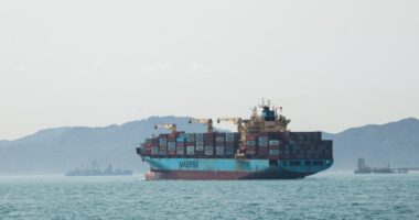Ship passes Strait of Hormuz under U.S. military protection