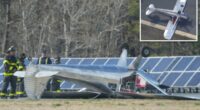 Small plane flips upside down while landing at Cape Cod airport