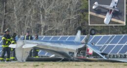 Small plane flips upside down while landing at Cape Cod airport