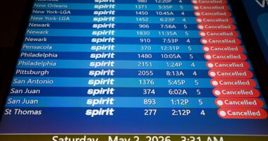 Spirit Airlines cancels ALL flights and winds down operations