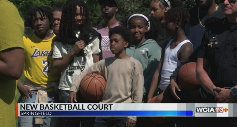 Springfield Police, Boys and Girls Club celebrate new community basketball court
