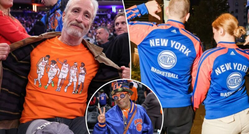 Stylish Knicks fans at playoff games against Cavaliers