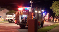 A man has been arrested after a boy and a woman were stabbed.